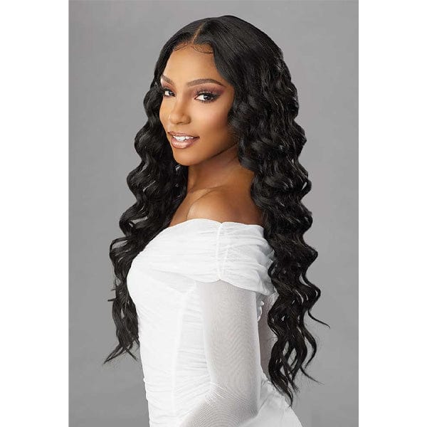 Sensationnel Butta Human Hair Blend Lace Front Wig - DEEP TWIST 26