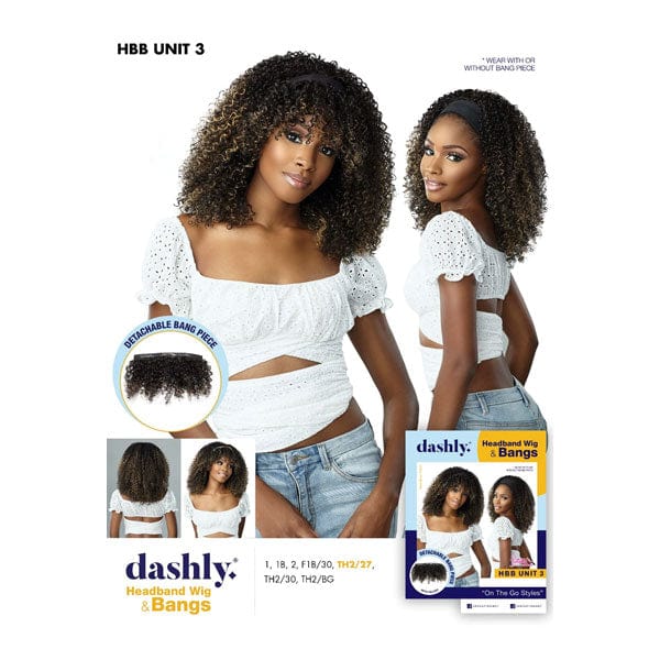 Sensationnel Dashly Synthetic Headband Wig & Bangs - HBB UNIT 3 - Clearance - Airhomei