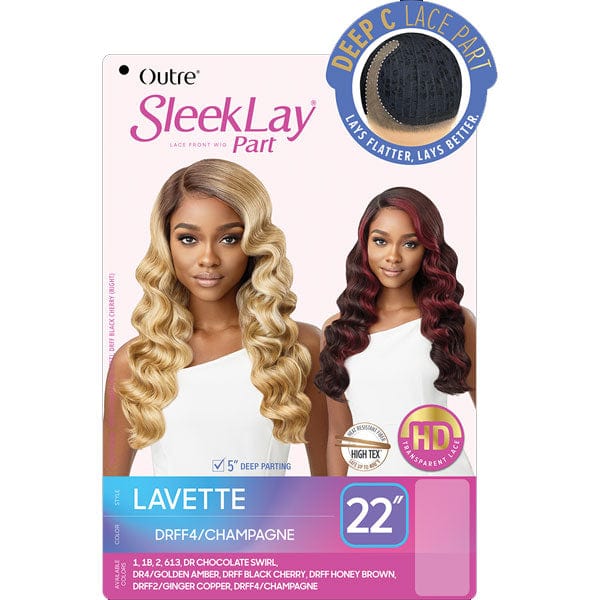 Outre Synthetic Sleeklay Part HD Lace Front Wig - LAVETTE - Airhomei
