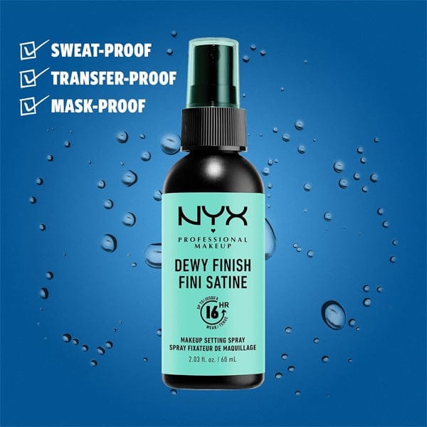 NYX PROFESSIONAL Makeup Setting Spray(2.03oz) - Dewy Finish - (C) - Airhomei