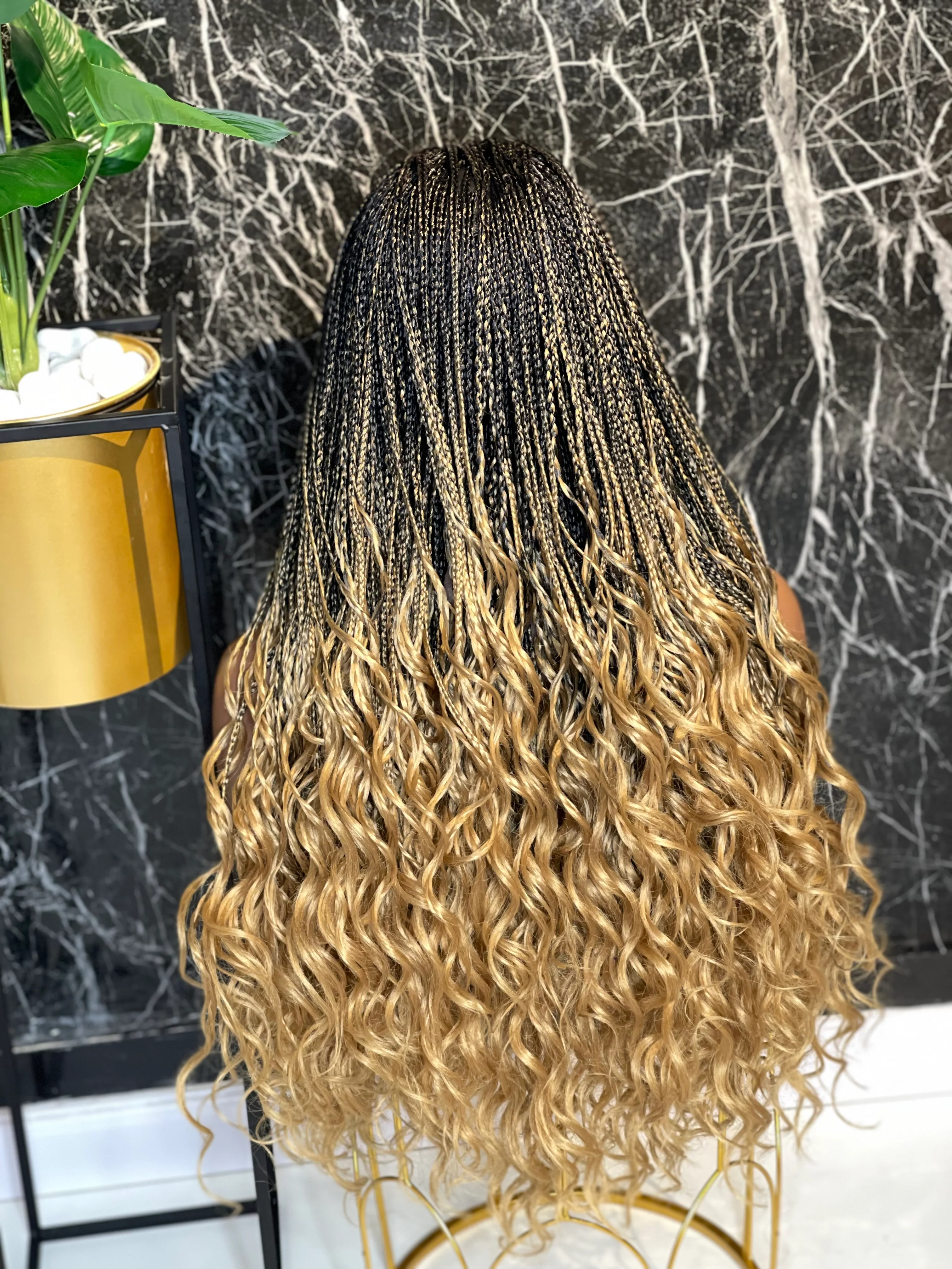 Sisi Curly unit - Knotless Braid Wig - Airhomei