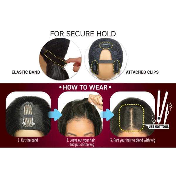 Zury Sis 100% Human Hair U-Part Wig - HR U PART RENE - Airhomei