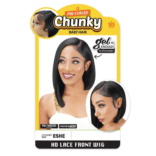 Zury Sis Synthetic Hair Chunky HD Lace Front Wig - ESHE - Airhomei