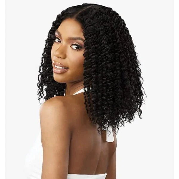 Sensationnel Butta Human Hair Blend Wet & Wavy Lace Front Wig - WATER WAVE 12