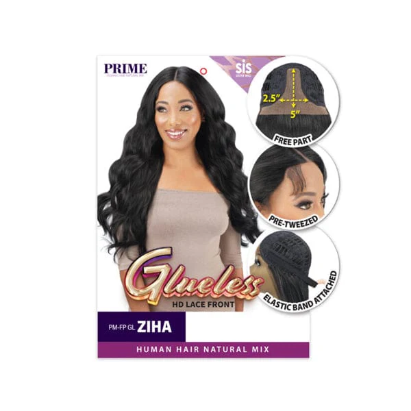 Zury Sis Prime Human Hair Blend Lace Front Wig - PM FP GL ZIHA - Airhomei