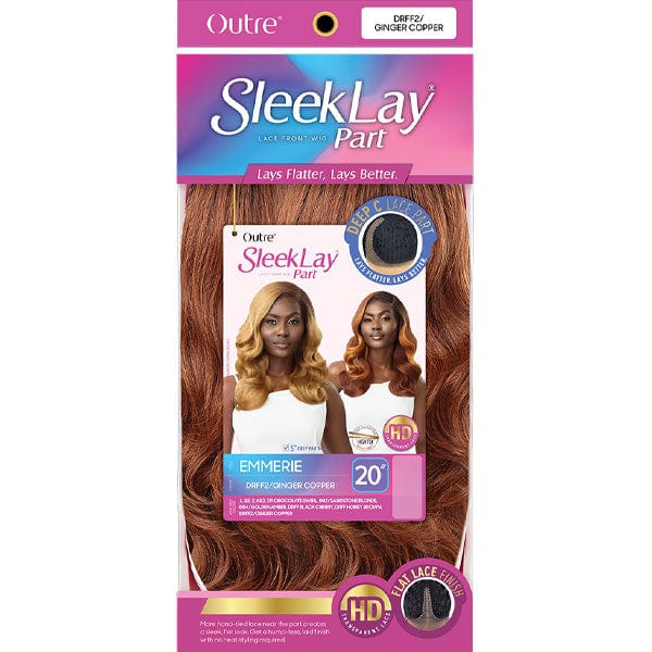 Outre Synthetic Sleeklay Part HD Lace Front Wig - EMMERIE - Airhomei