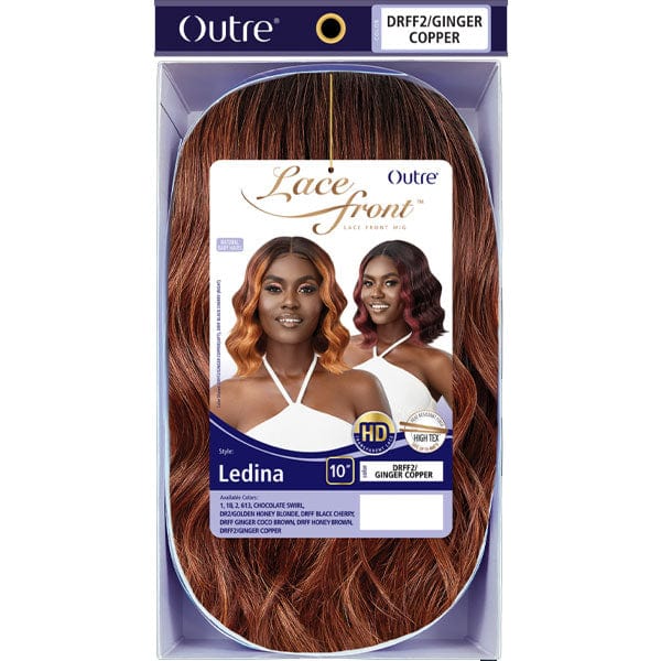 Outre Synthetic Swiss HD Lace Front Wig - LEDINA - Airhomei