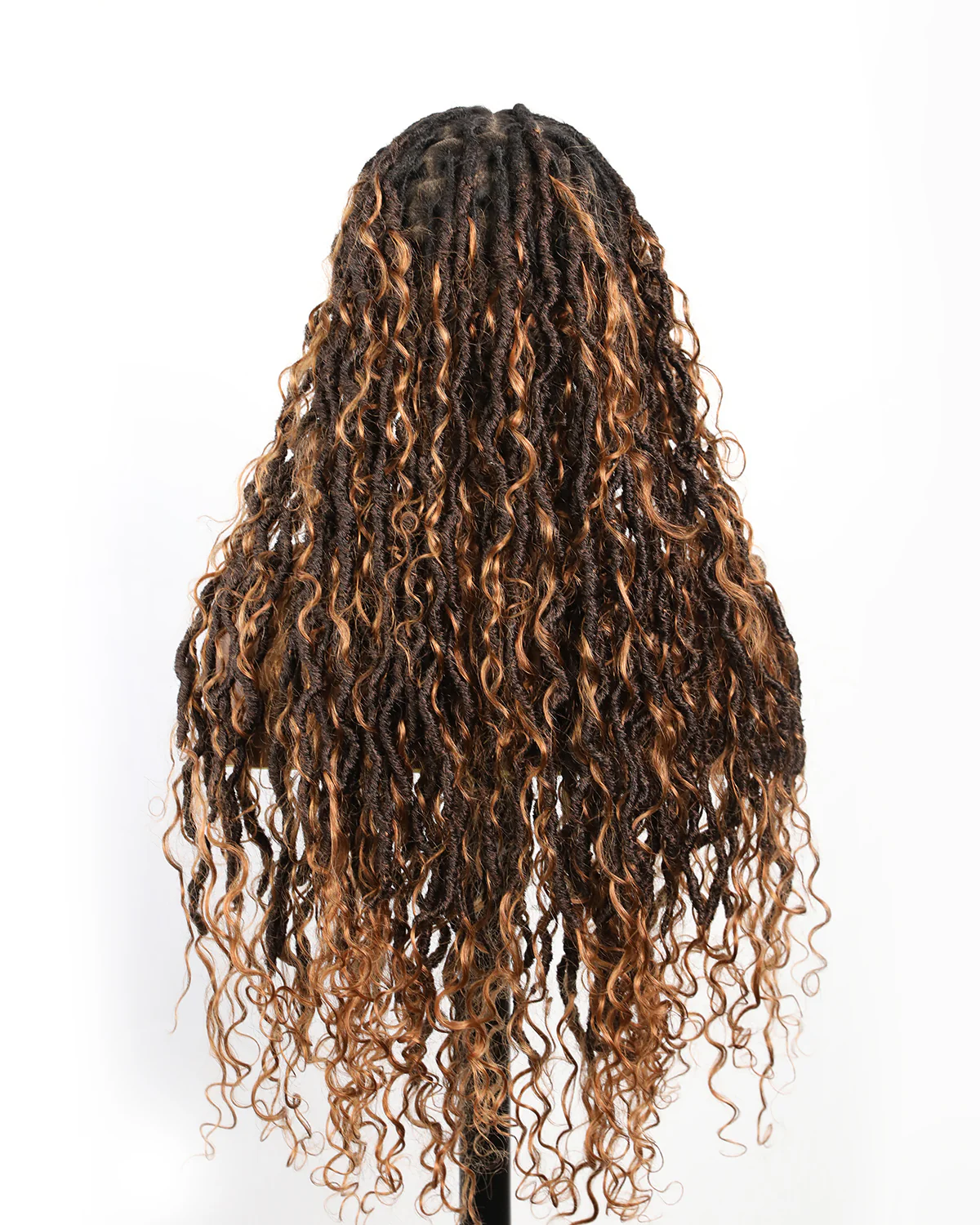 Salon-level Knotless Boho Locs HD Full Lace Human Hair Boho Curls 80 Strands Braided Wig(Pre sale! Scheduled to ship in 2 weeks) - Airhomei