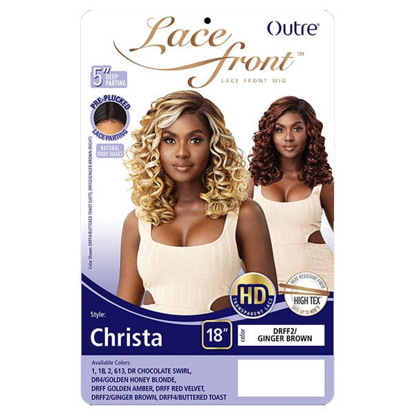 Outre Synthetic Swiss HD Lace Front Wig - CHRISTA - Airhomei
