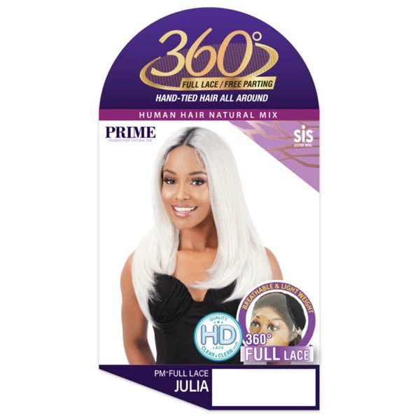 Zury Sis Prime Human Hair Blend Lace Front Wig - PM FULL LACE JULIA - Airhomei