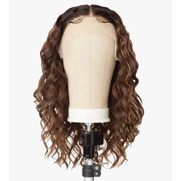 Sensationnel Butta Human Hair Blend Lace Front Wig - LOOSE CURLY 18