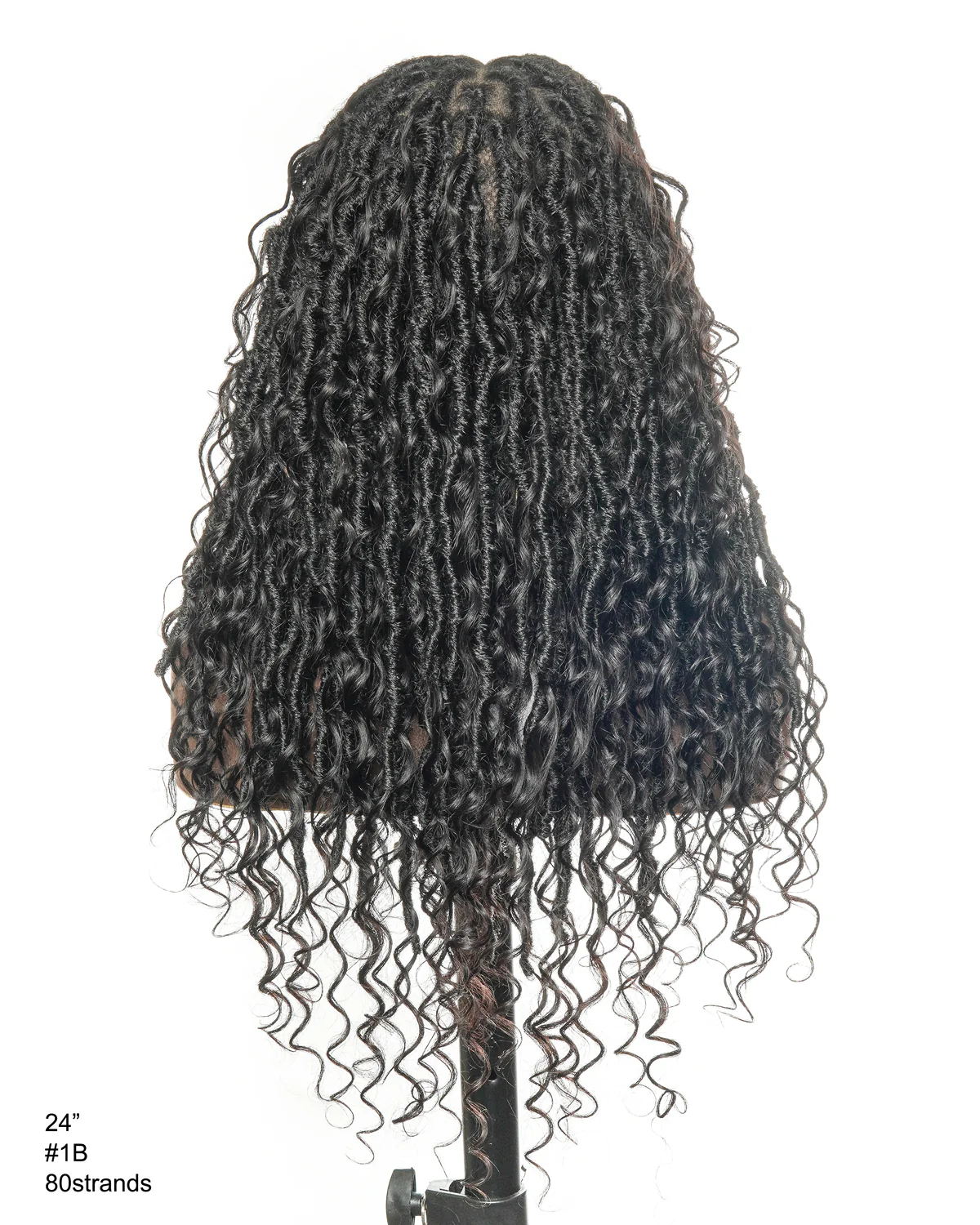 Salon-level Knotless Boho Locs HD Full Lace Human Hair Boho Curls 80 Strands Braided Wig(Pre sale! Scheduled to ship in 2 weeks) - Airhomei