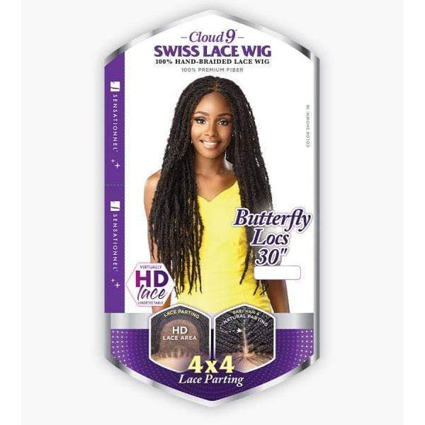 Sensationnel Cloud 9 Synthetic 4x4 Lace Parting Swiss Braid Lace Wig - BUTTERFLY LOCS 30