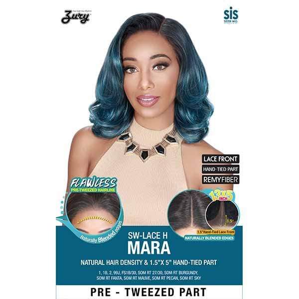 Zury Sis Royal Synthetic Pre Tweezed Swiss Lace Front Wig - SW LACE H MARA - Clearance - Airhomei
