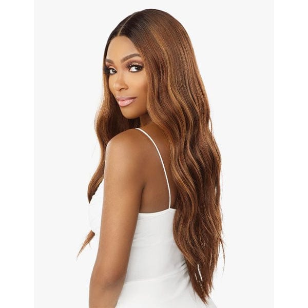 Sensationnel Butta Human Hair Blend Lace Front Wig - LOOSE BEACH WAVE 28