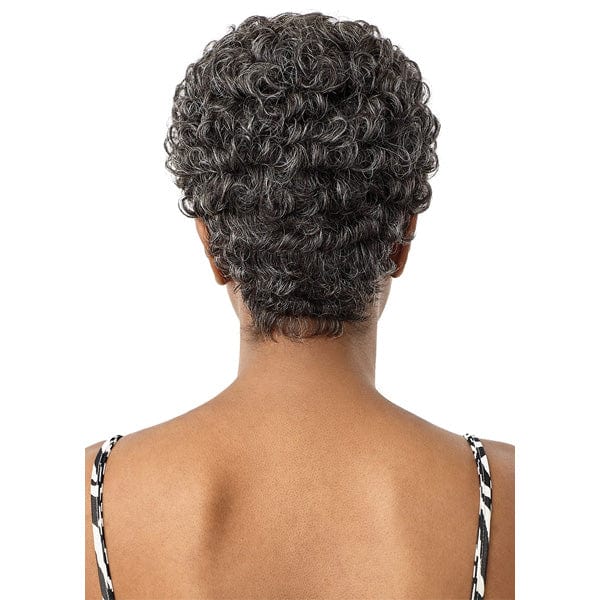 Outre 100% Human Hair Fab & Fly Gray Glamour Full Cap Wig - HH DINA - Airhomei