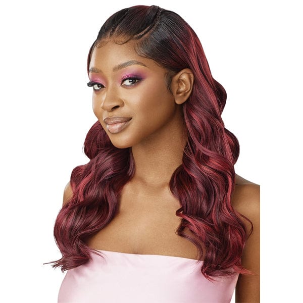 Outre Airtied Human Hair Blend Glueless 13X6 HD Lace Front Wig - HHB NATURAL BODY WAVE 22