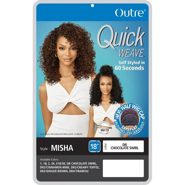 Outre Quick Weave Synthetic Half Wig - MISHA - Airhomei