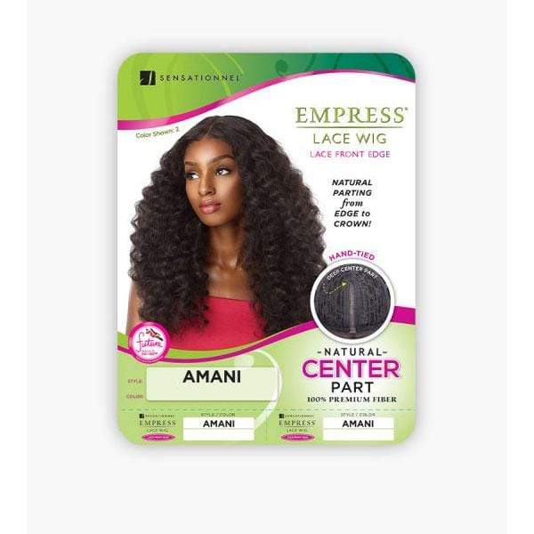 Sensationnel Synthetic Empress Center Part Lace Front Edge Wig - AMANI - Clearance - Airhomei