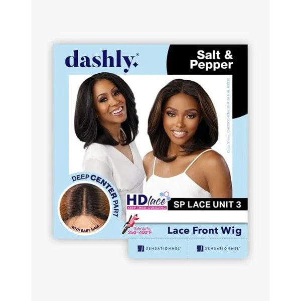 Sensationnel Synthetic Hair Dashly Salt & Pepper Lace Wig - SP LACE UNIT 3 - Airhomei