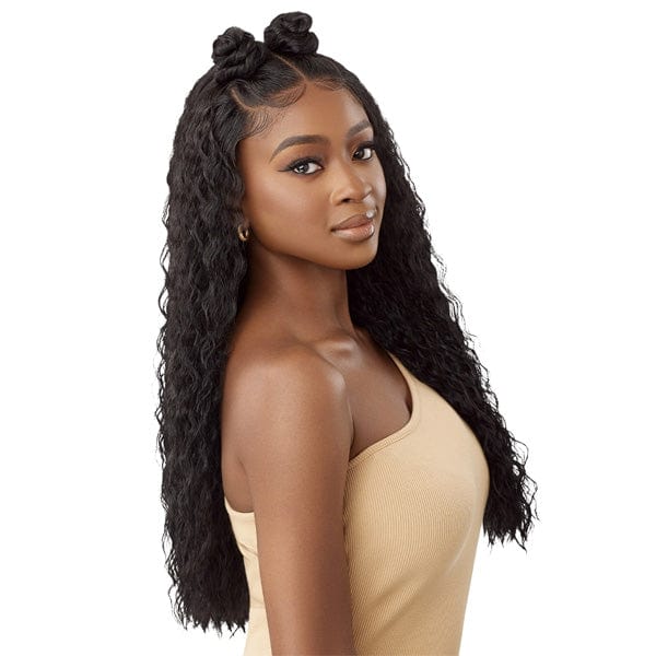 Outre Human Hair Blend 5x5 Lace Closure Wig - HHB PERUVIAN WATER WAVE 24