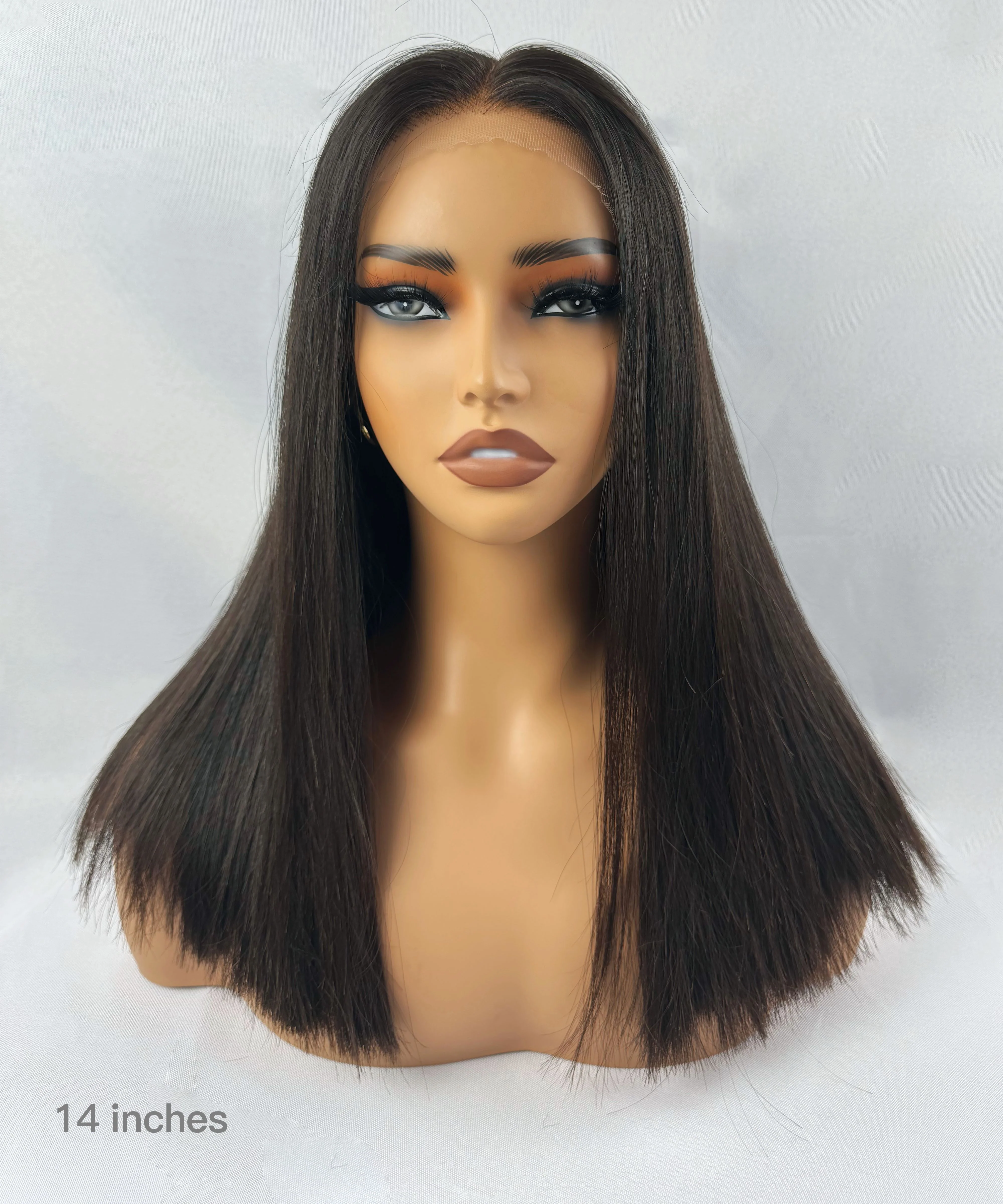 Bone Straight 100% Virgin Human Hair Glueless HD Lace Bob Wig - Pre Bleached, Pre Cut, Pre Plucked & Wear to Go - Airhomei