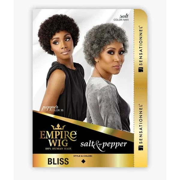 Sensationnel Empire Salt & Pepper 100% Human Hair Celebrity Series Wig - BLISS - Airhomei