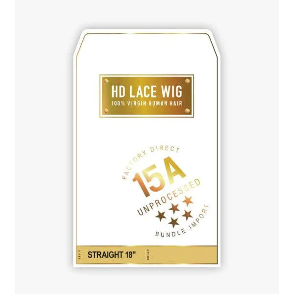 Sensationnel 100% Virgin Human Hair 15A 13X4 Frontal HD Lace Wig - STRAIGHT 18