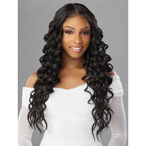 Sensationnel Butta Human Hair Blend Lace Front Wig - DEEP TWIST 26